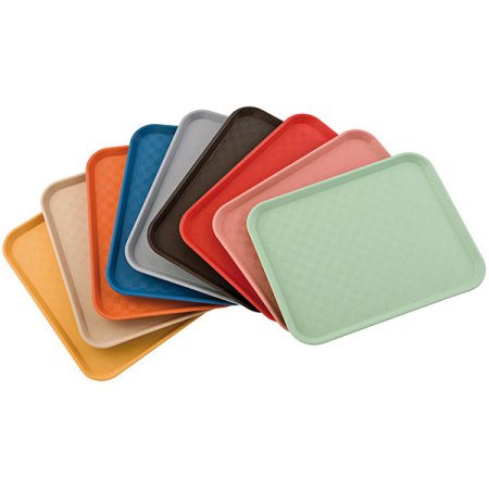 Поднос прямоугольный для Фаст Фуд;полипроп.;,L=45,7,B=35,5см;оранжев.