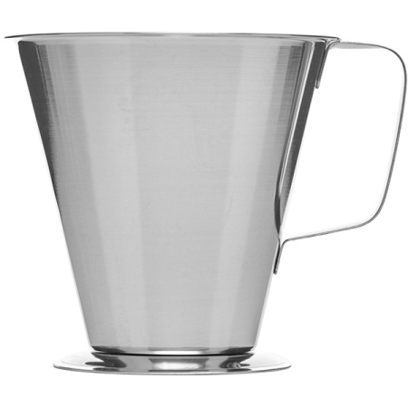 Стакан мерный с ручкой;сталь нерж.;0,5л;D=14,H=11,5см;серебрист.