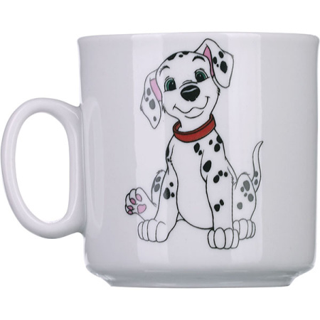 Кружка «Далматинцы» детская;фарфор;200мл;D=73,H=74мм;белый