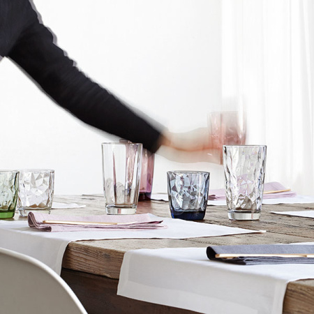 Олд фэшн (стакан) «Даймонд»;стекло;305мл;D=84,H=93мм;синий