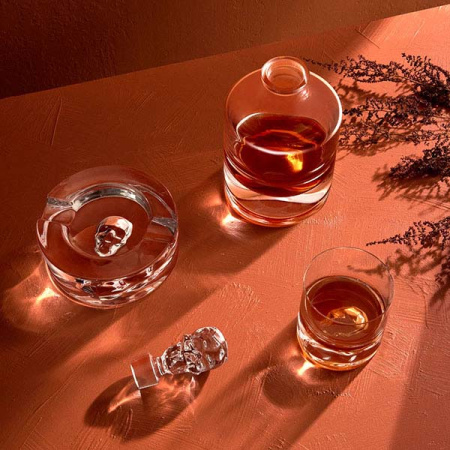 Штоф с крышкой;хр.стекло;1,25л;D=13,2,H=19см