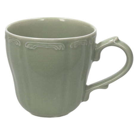 Кружка «В.Виена Шарм»;фарфор;350мл;D=95,L=135мм;зелен.