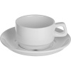 Чайная пара «Кунстверк»;фарфор;200мл;D=80/67,H=60,B=150мм;белый