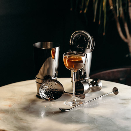 Шейкер американский «Пробар Премиум Орб»;сталь нерж.;0,84л;D=90,H=178мм;серебрист.