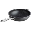 Сковорода «Вок» «Уитфорд»;алюм.литой,сталь нерж.;4,5л;D=30,H=9см;граф.,черный