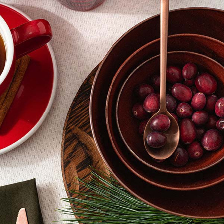 Салатник «Террес де Ревес»;керамика;450мл;D=137,H=60мм;коричнев.