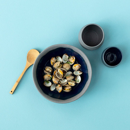 Стакан для горячих напитков «Нау»;керамика;200мл;D=80,H=73мм;серый