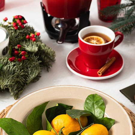 Кружка «Тулип»;фарфор;280мл;красный