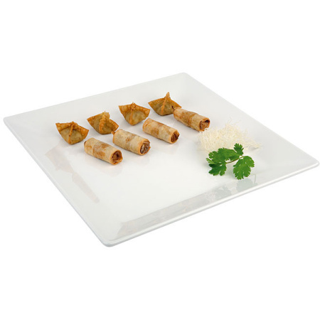 Поднос фуршетный;пластик;,H=20,L=265,B=265мм;белый