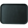 Поднос «Проотель» прорезиненный прямоугольный;пластик;,L=41,B=30,5см;черный