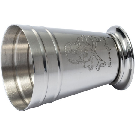 Стакан для коктейлей «Корсар» для джулепа с орнаментом;сталь нерж.;400мл;D=88/70,H=117мм;серебрист.