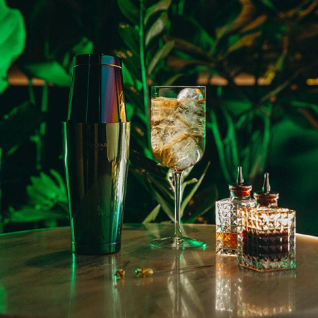 Шейкер американский «Пробар Премиум Иридио»;сталь нерж.;0,84л;D=92,H=172мм;разноцветн.