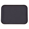 Поднос прорезиненный прямоугольный;стеклопласт.;,L=46,B=36см;черный