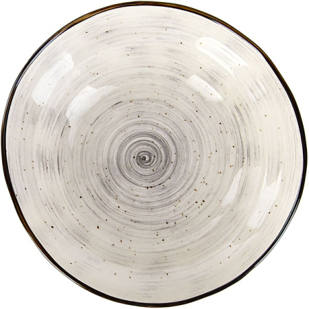 Салатник «Пастораль»;фарфор;1,2л;D=22,H=7см;серый