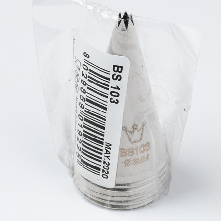 Насадка кондитерская «Открытая звезда»[5шт];сталь нерж.;D=25/3,H=50мм