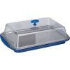 Поднос фуршетный с крышкой и охладительным элементом;полистирол,сталь нерж.;,H=14,L=43,B=29см