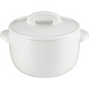 Горшок для запекания «Белая» Классический с крышкой;фарфор;0,5л;D=145/115,H=73мм;белый