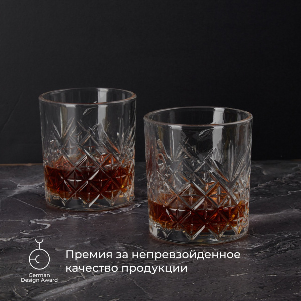 Олд фэшн (стакан) «Таймлесс»;стекло;345мл;D=85,H=96мм;прозр.