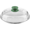 Крышка для сковороды «Д.Грин»;стекло;D=24см;прозр.,зелен.