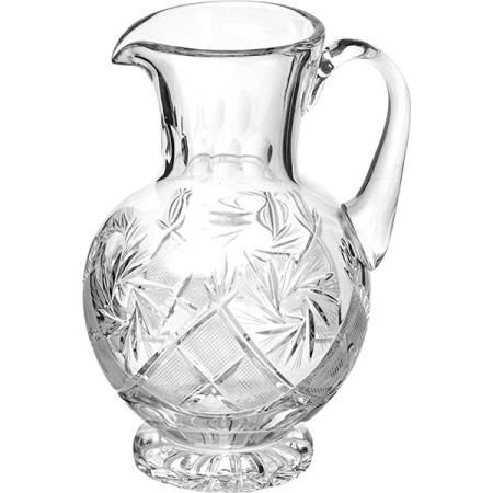 Кувшин;хрусталь;1л;D=14,H=22,5,L=15см;прозр.