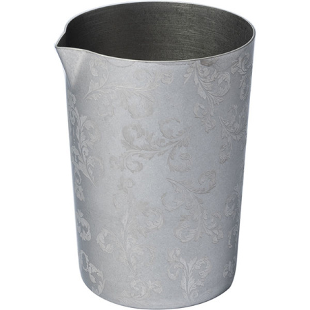 Стакан смесительный «Пробар Премиум Мотиво» с рисунком;сталь нерж.;0,5л;D=87/65,H=115мм;серебрист.,м