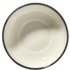 Салатник «Де»;фарфор;D=13см;кремов.,черный