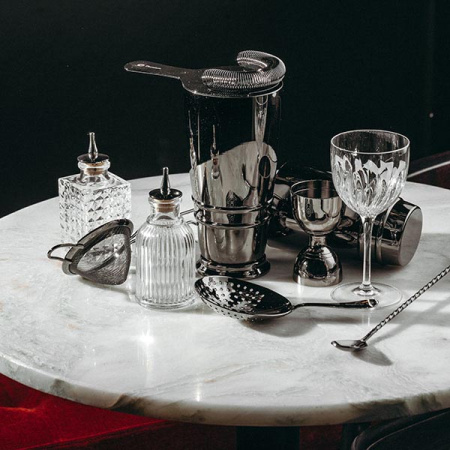 Джиггер «Пробар Премиум Оникс» 30/60 мл;сталь нерж.;D=45/52,H=87мм;черный