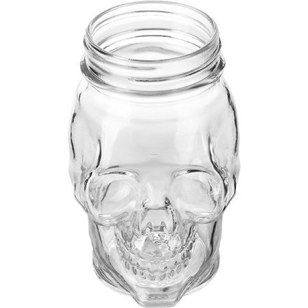 Стакан для коктейлей «Череп»;стекло;420мл;D=66,H=150мм;прозр.