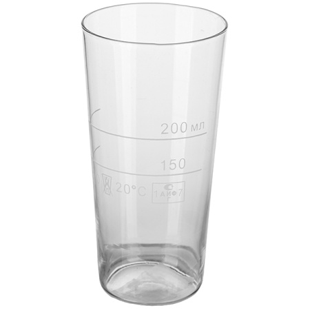Емкость мерная;стекло;200мл;D=75,H=120мм;прозр.
