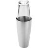 Шейкер американский «Бостон»;сталь нерж.,стекло;0,5л;D=93,H=295мм;серебрист.,прозр.