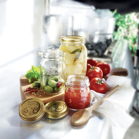 Крышка д/банки(3.57768,3.57754,3.49750,3.57750) «Кватро Стаджони»;металл;D=7,H=1см;золотой