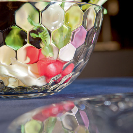 Салатник «Хани»;стекло;0,55л;D=135,H=70мм;прозр.