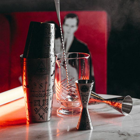 Ложка барная;сталь нерж.;,L=300,B=35мм;серебрист.