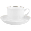Чайная пара «Тюльпан»;фарфор;250мл;D=85/145,H=65мм;белый,золотой
