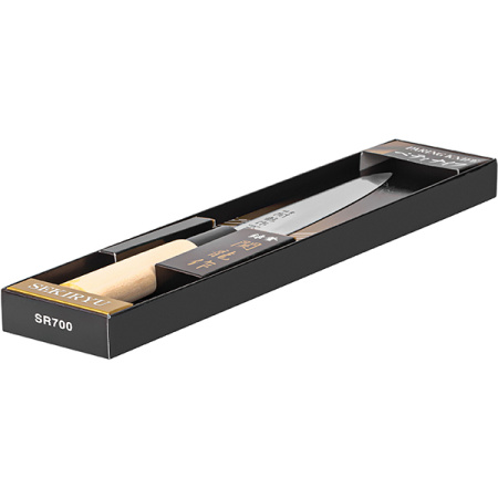 Нож кухонный «Киото» двусторонняя заточка;сталь нерж.,дерево;,L=235/120,B=25мм