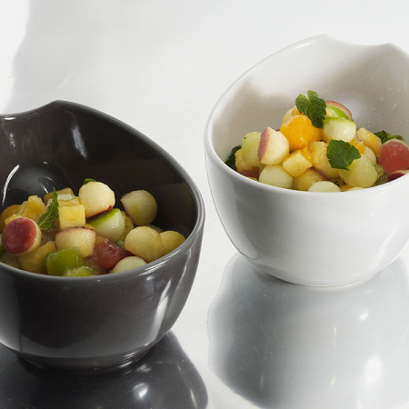 Салатник «Импульс»;фарфор;450мл;D=12,H=10,L=14,B=12см;белый