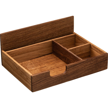 Подставка для набора для специй и салфеток;дуб;,H=10,L=24,B=17,7см