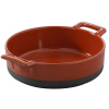 Форма для запекания порционная;фарфор;0,5л;D=15,H=5см;красный,черный