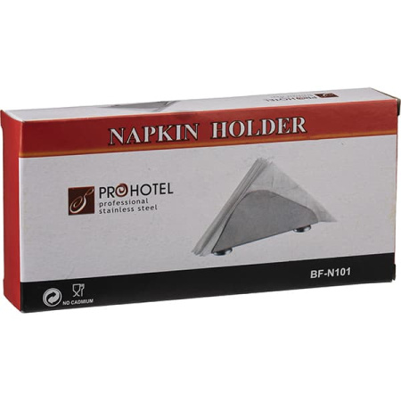 Салфетница;сталь;,H=75,L=167,B=20мм;серебрист.