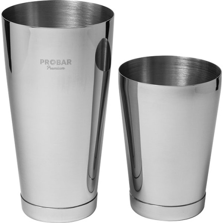 Шейкер американский «Пробар Премиум Пьюр»;сталь нерж.;0,84л;D=90,H=175мм;серебрист.