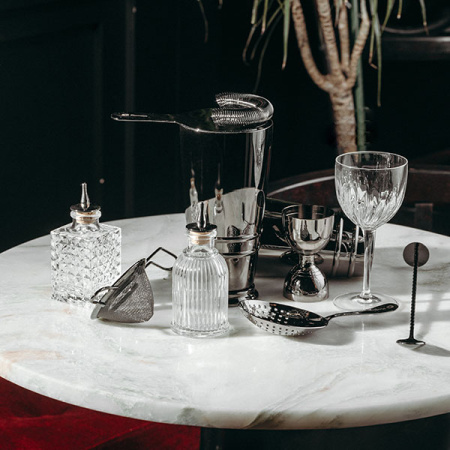 Джиггер «Пробар Премиум Оникс» 30/60 мл;сталь нерж.;D=45/52,H=87мм;черный