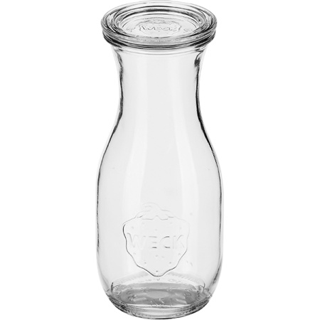 Бутылка с крышкой набор[6шт];стекло;D=60,H=145мм;прозр.