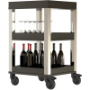 Тележка сервировочная 3 яруса для напитков;мдф;,H=94,L=50,B=50см;венге