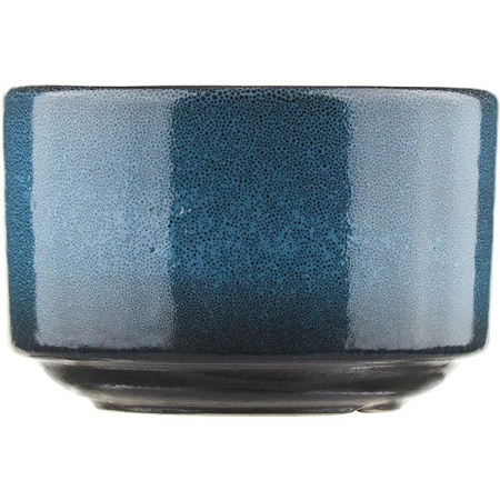 Сахарница «Млечный путь голубой» без крышки;фарфор;350мл;D=100,H=65мм;голуб.,черный