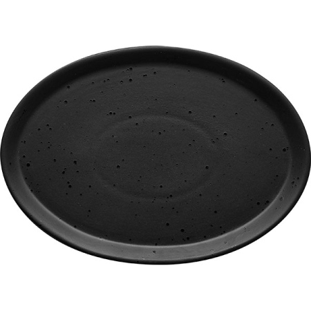 Тарелка «Оникс» овальная;керамика;,H=20,L=315,B=220мм;черный