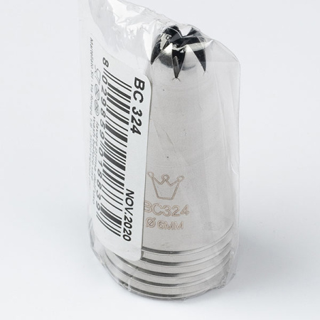 Насадка кондитерская «Закрытая звезда»[5шт];сталь нерж.;D=25/6,H=43мм