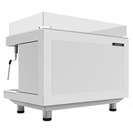 Кофемашина «Sanremo ZOE 2G SED TA»;алюм.литой;10,3л;,H=60,2,L=72,B=52,8см;3,15Квт;белый,металлич.