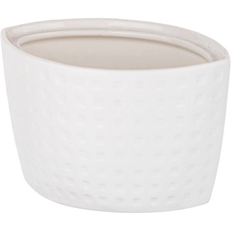 Сахарница «Сатиник»;фарфор;285мл;,H=125,L=115,B=78мм;белый