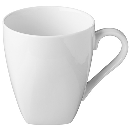 Кружка «Кунстверк»;фарфор;300мл;D=9/5,H=9,L=12см;белый