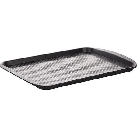 Поднос прямоугольный;полипроп.;,L=45,B=35см;черный
